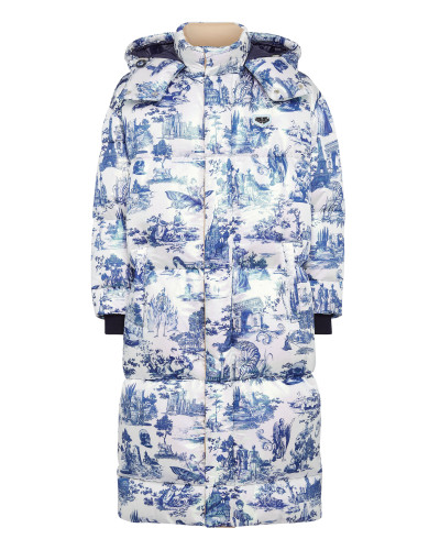 Nylon Long Jacket print En PLEIN air