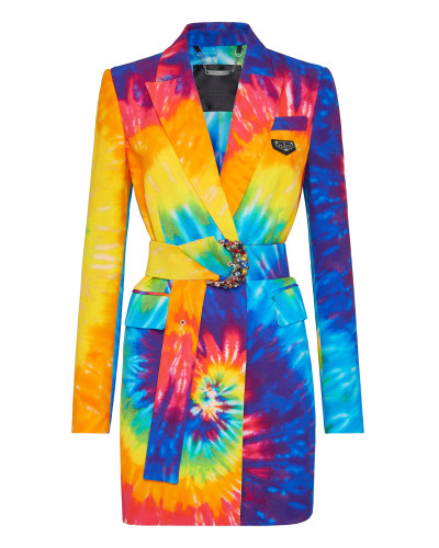 Cady Blazer Short Dress Tie dye