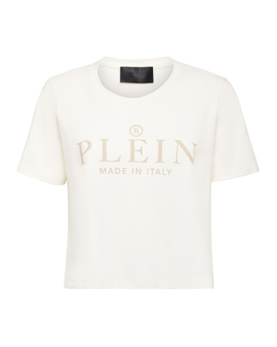 T-shirt Round Neck SS Crop Iconic Plein