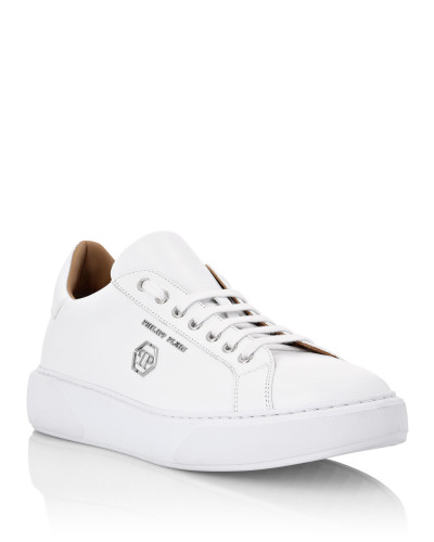 Leather Lo-Top Sneakers Hexagon