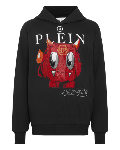 Hoodie sweatshirt Monsters with Crystals