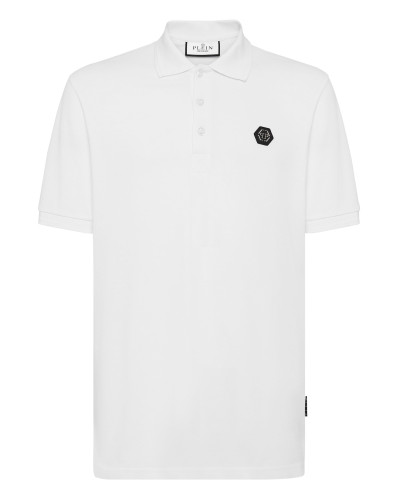 Slim Fit Polo shirt SS Skull with Crystals
