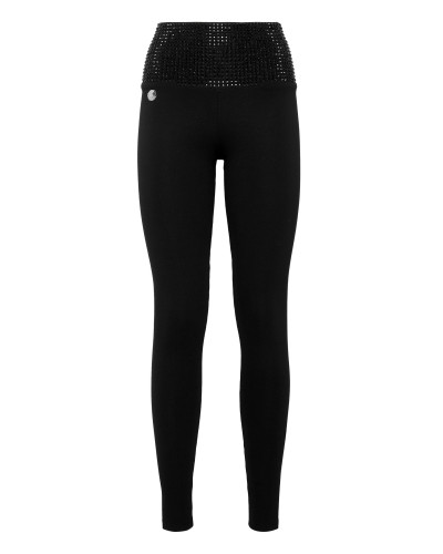 High Waist Leggings  with Crystals