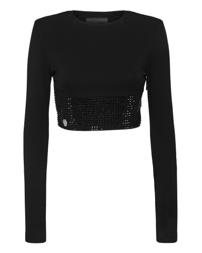 Longsleeve Top with Crystals