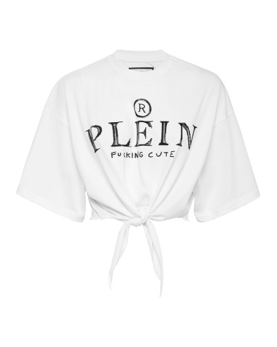 Street Crop Top SS with Crystals