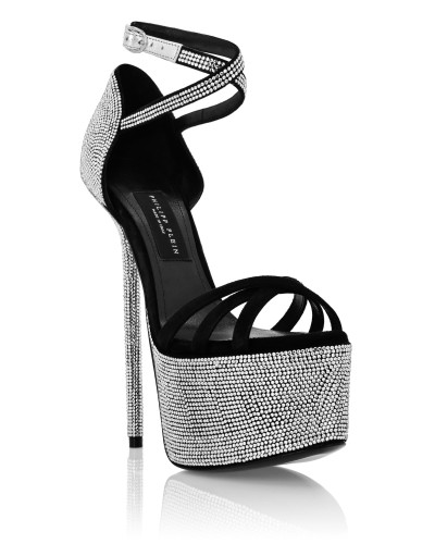 Crystal  Platform Sandals