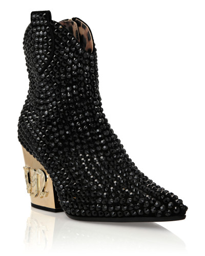 CowBoy Mid-Heel Boots  Gothic Plein with Crystals