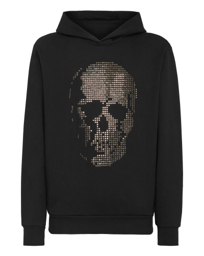 Hoodie Sweatshirt Skull strass