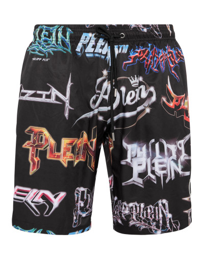 Long Swim-Trunks Logos