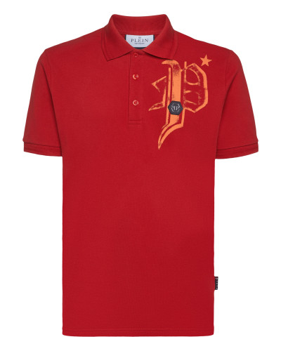 Slim Fit Jersey Polo Shirt Skull&Bones