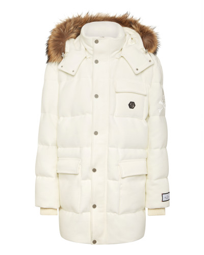 Down Jacket WIth Fur Hood