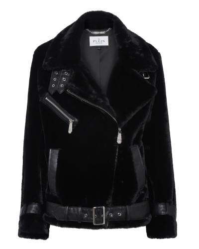 Shearling Eco Fur Coat