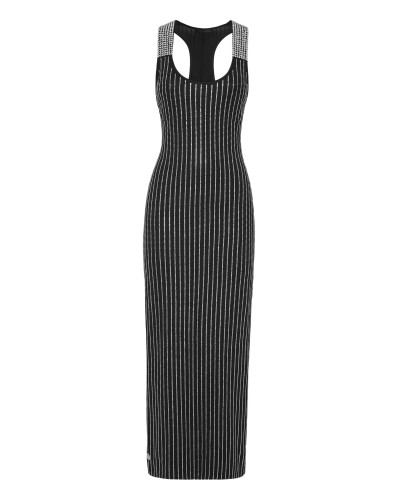 Strass T-shirt Long Dress Monogram