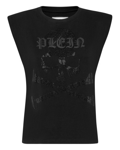 Tank Top Strass Skull&Bones