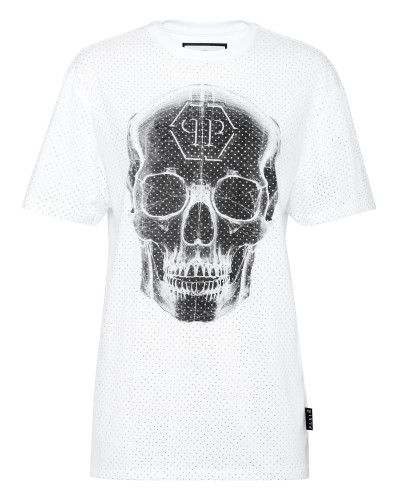 T-Shirt Man Fit Skull strass