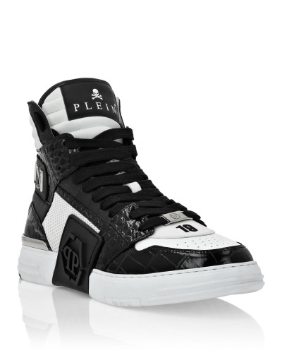 Hi-Top Crocco Printed Sneakers Phantom Kick$