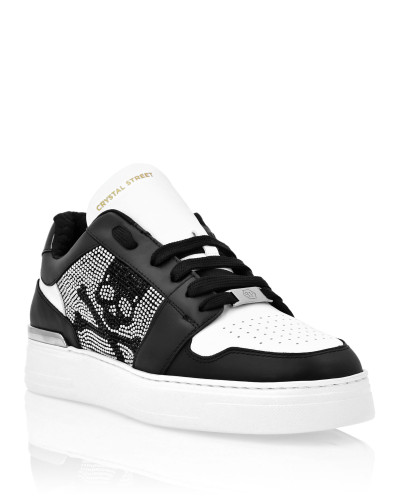 Lo-Top Crystal Leather Sneakers Skull&Bones