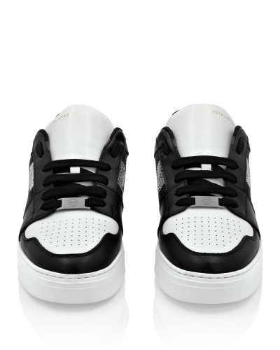 Lo-Top Crystal Leather Sneakers Skull&Bones