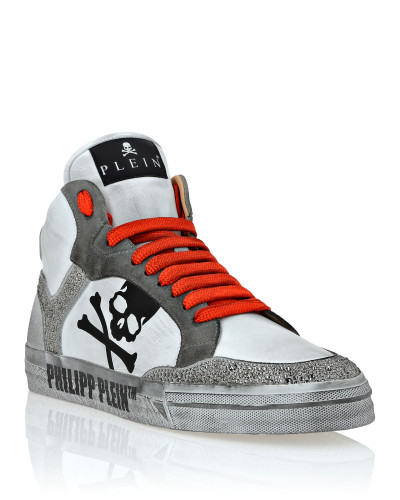 Nappa Leather Hi-Top Sneakers Strass Retrokickz TM