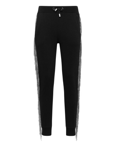 Jogging Trousers Silver Fringe