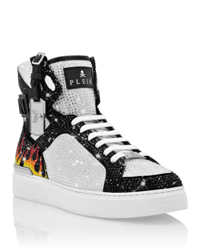 MONEY BEAST Hi-Top crystal  Flame