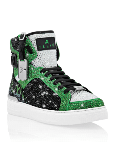 MONEY BEAST Hi-Top crystal  Flame