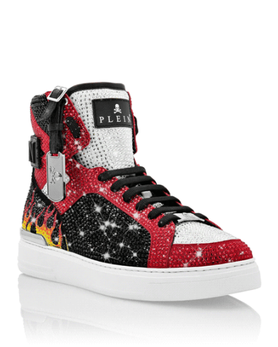 MONEY BEAST Hi-Top crystal  Flame