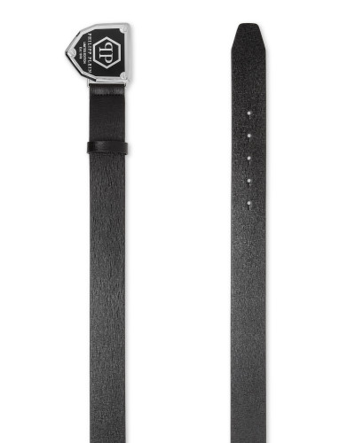 Leather Belt Hexagon