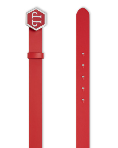 Leather Belt Hexagon