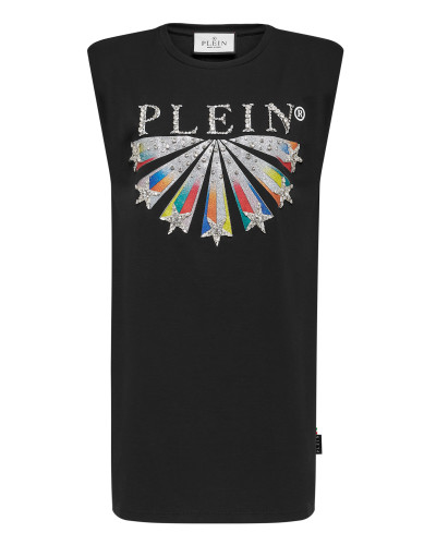 T-shirt Dress Stars with Crystals