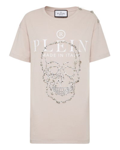 Tank Top Padded Shoulder with Crystals