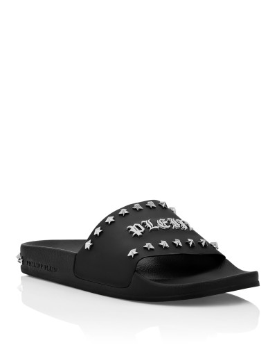 Flat gummy sandals Gothic Plein