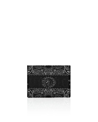 Leather Credit Cards Holder Paisley