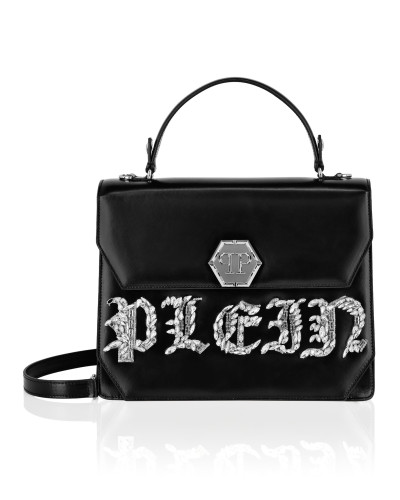 Superheroin Large Handle Bag Plein Stones