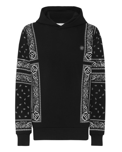 Hoodie sweatshirt Paisley Bandana