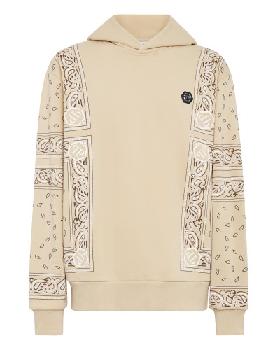 Hoodie sweatshirt Paisley Bandana