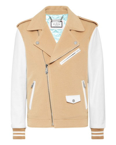 Wool and Leather Biker