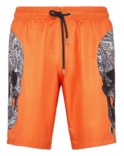Swimwear Boxer Paisley Skull