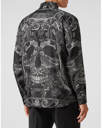 Silk Shirt Dandy Fit Paisley Foulard