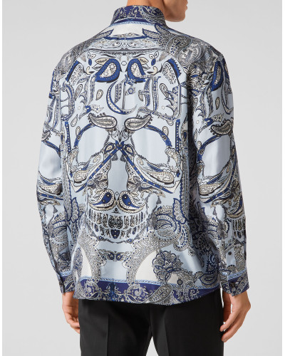 Silk Shirt Dandy Fit Paisley Foulard