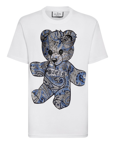T-shirt Round Neck SS Paisley Teddy Bear
