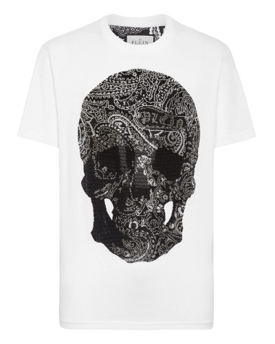 T-shirt Round Neck SS Paisley Strass