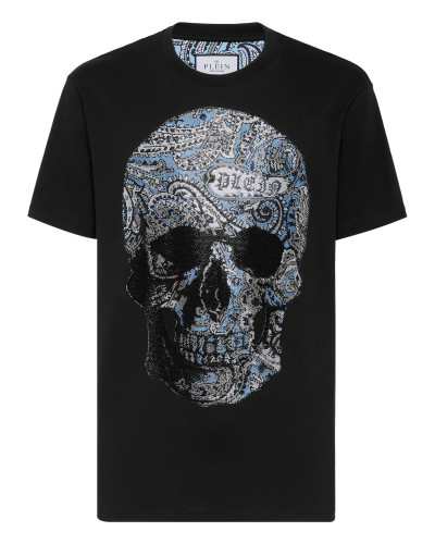 T-shirt Round Neck SS Paisley Strass