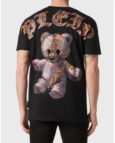 T-shirt Round Neck SS Paisley Teddy Bear