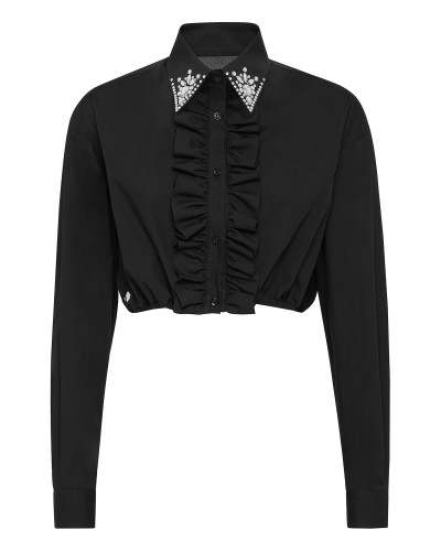 Popeline  Cropped Shirt LS