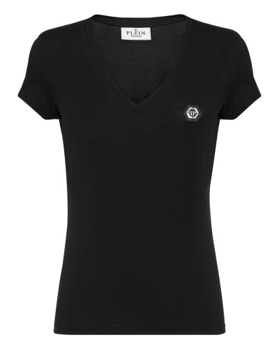 T-shirt V-Neck Sexy Pure Fit Hexagon
