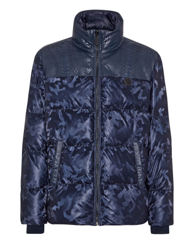 Down Jacket With Python Inserts