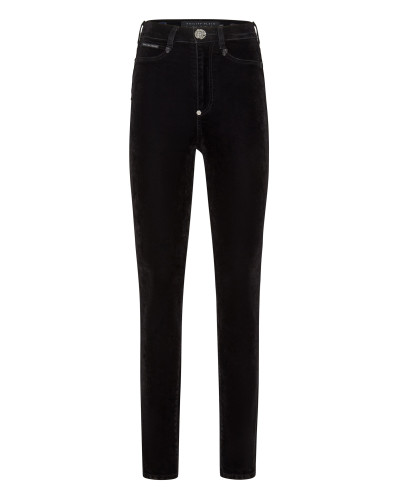 Crystal Skull Denim Super High Waist Jegging