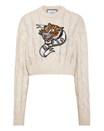 Wool Blend Pullover Round Neck LS Tattoo