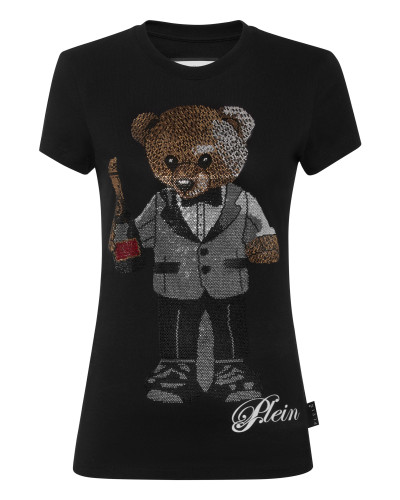 Cotton Sexy Pure Fit T-Shirt Teddy Waiter Crystal